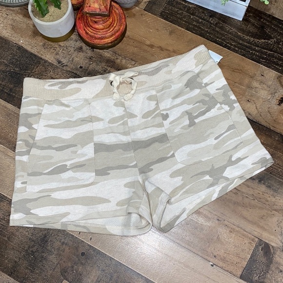 Rails‎ Robyn shorts camo oatmeal NEW camouflage drawstring soft pockets xl - Picture 2 of 9